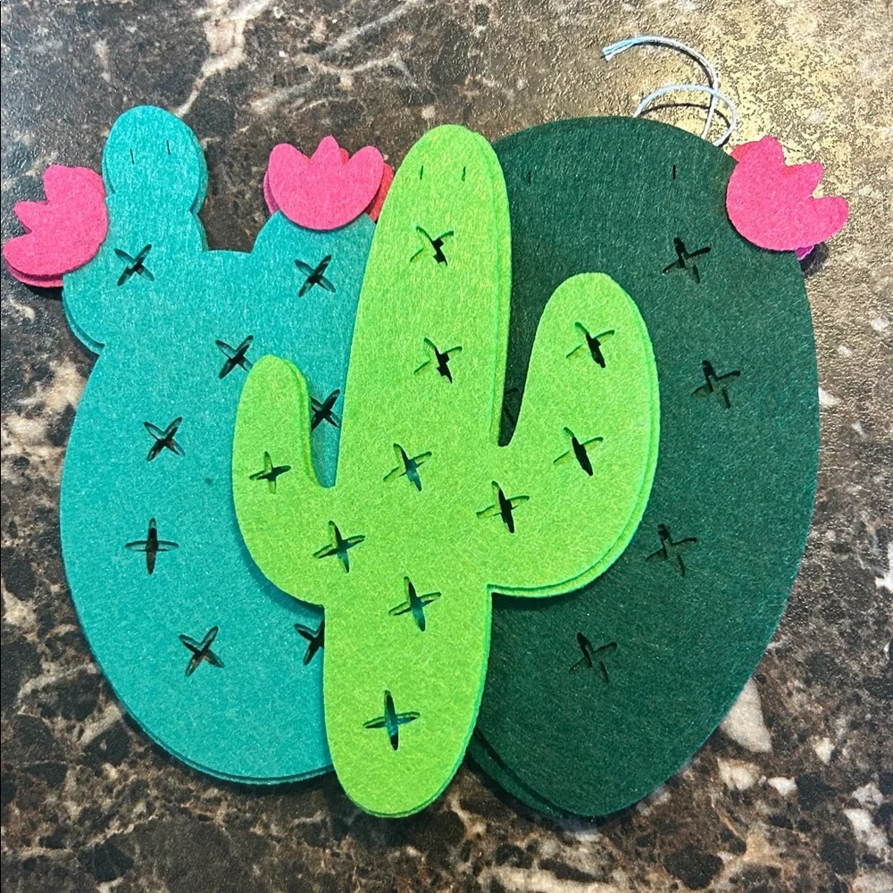 🩶5/$30 Cactus Banner Garland Party Decor New in package!